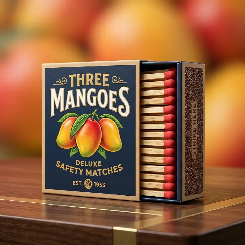 Three Mangoes Matchbox